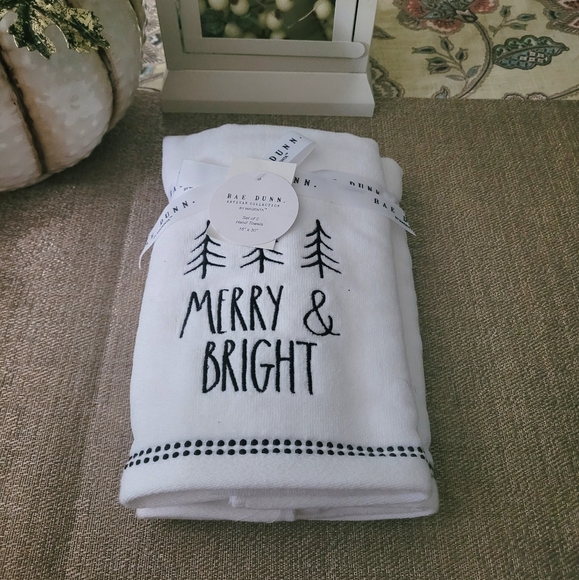 Rae Dunn Other - Rae Dunn set of 2 hand towels, new